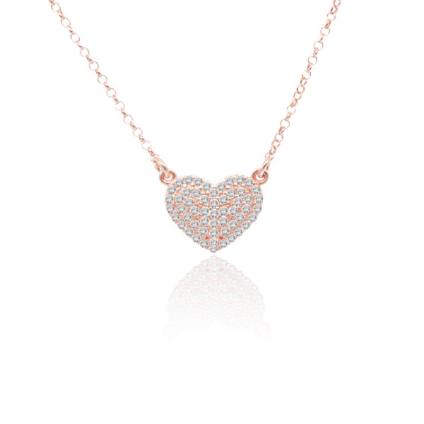 Heart  Sterling  silver 925  necklace
