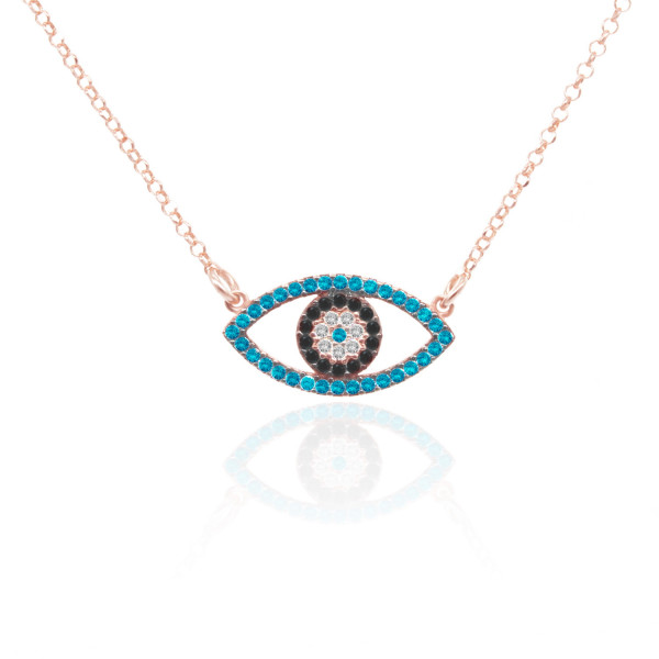 Evil Eye sterling silver 925 necklace