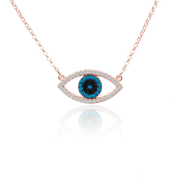 Evil Eye sterling silver 925 necklace