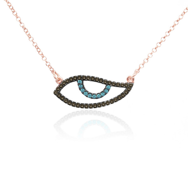 Evil Eye sterling silver 925 necklace